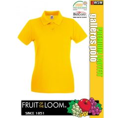   Fruit of the Loom PREMIUM LADYFIT piqué galléros női póló
