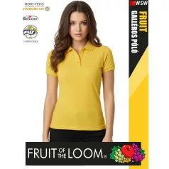   Fruit of the Loom PREMIUM SUNFLOWER piqué 100% pamut női galléros póló - 180g/m2