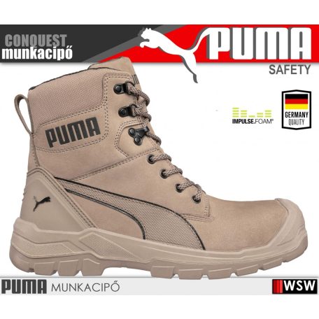 Puma CONQUEST S3 technikai bélelt prémium munkacipő - munkavédelmi cipő