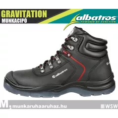   Albatros GRAVITATION BLACK S3 prémium fémbetétes munkacipő - munkabakancs