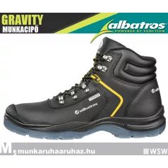   Albatros GRAVITY BLACK S7 prémium fémbetétes vízálló munkacipő - munkabakancs