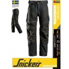 Snickers RUFFWORK BLACK canvas+ technikai pamutgazdag deréknadrág - munkaruha