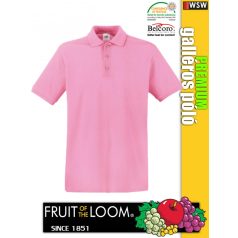 Fruit of the Loom Premium piqué galléros férfi póló