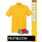 Fruit of the Loom Premium piqué galléros férfi póló