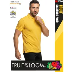  Fruit of the Loom PREMIUM SUNFLOWER piqué 100% pamut férfi galléros póló - 180g/m2