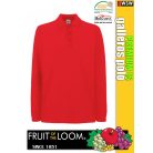 Fruit of the Loom PREMIUM LS piqué galléros hosszúujjú póló