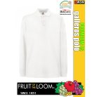 Fruit of the Loom PREMIUM LS piqué galléros hosszúujjú póló
