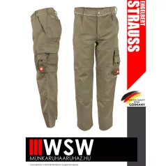   .Engelbert Strauss CLASSIC KHAKI erősített anyagú 315 g/m² technikai munkanadrág - munkaruha