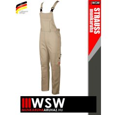   Engelbert Strauss CLASSIC KHAKI erősített anyagú 315 g/m² technikai kantárosnadrág - munkaruha