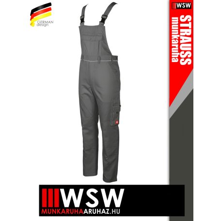 .Engelbert Strauss CLASSIC GREY erősített anyagú 315 g/m² technikai kantárosnadrág - munkaruha