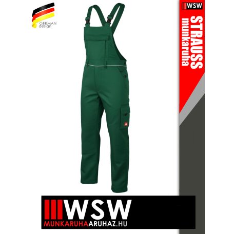 Engelbert Strauss CLASSIC GREEN erősített anyagú 315 g/m² technikai kantárosnadrág - munkaruha