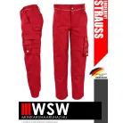 .Engelbert Strauss CLASSIC RED erősített anyagú 315 g/m² technikai munkanadrág - munkaruha