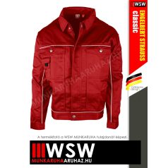   .Engelbert Strauss CLASSIC RED erősített anyagú 315 g/m² technikai munkakabát - munkaruha