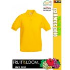 Fruit of the Loom 65/35 KIDS piqué galléros póló
