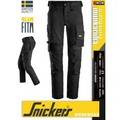  Snickers ALLROUNDWORK BLACK strech slim fit prémium deréknadrág - munkaruha