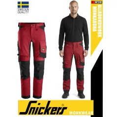   Snickers ALLROUNDWORK RED strech slim fit prémium deréknadrág - munkaruha