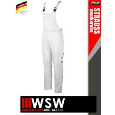   Engelbert Strauss CLASSIC WHITE erősített anyagú 315 g/m² technikai kantárosnadrág - munkaruha