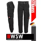 .Engelbert Strauss CLASSIC BLACK erősített anyagú 315 g/m² technikai munkanadrág - munkaruha