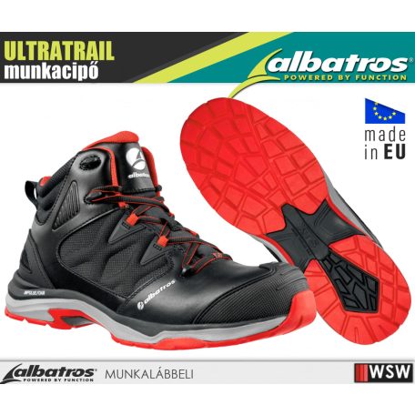 Albatros ULTRATRAIL S3 RED prémium fémmentes munkacipő - munkabakancs