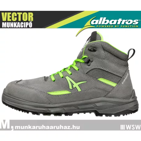 Albatros VECTOR GREY S3 prémium fémbetétes munkacipő - munkabakancs