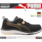 Puma STEPPER BLACK S1PS ESD technikai fémbetétes prémium női munkacipő - munkavédelmi cipő