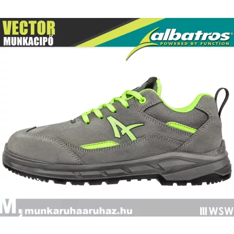 Albatros VECTOR GREY S3 prémium fémbetétes munkacipő - munkabakancs
