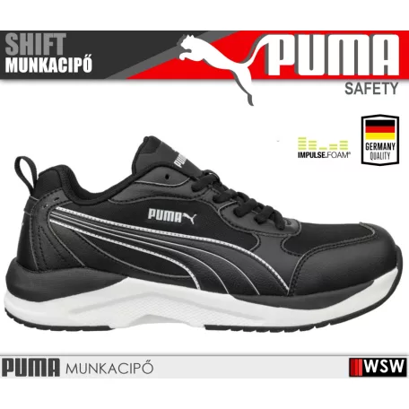Puma SHIFT BLACK S3 technikai prémium fémbetétes munkacipő - munkavédelmi cipő