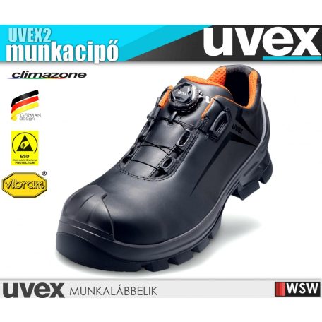 Uvex UVEX2 VIBRAM S3 önbefűzős technikai munkacipő - munkabakancs