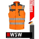 .Engelbert Strauss MOTION ORANGE technikai jólláthatósági softshell bélelt mellény - munkaruha
