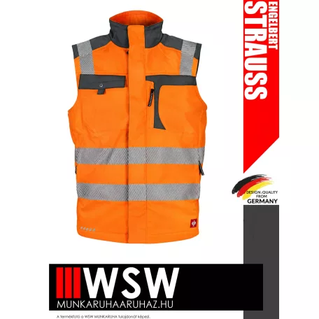 .Engelbert Strauss MOTION ORANGE technikai jólláthatósági neoprene mellény - munkaruha
