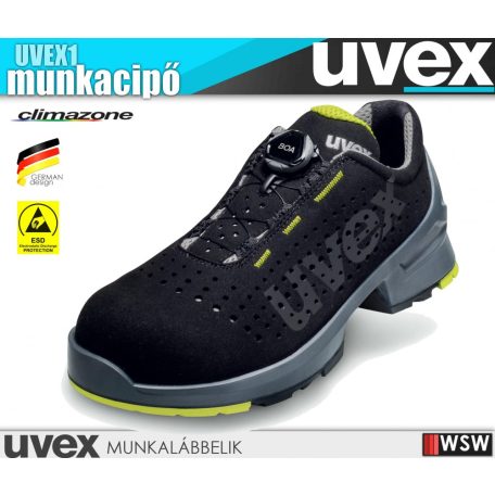 Uvex UVEX1 S1 BOA önbefűzős technikai munkacipő - munkabakancs