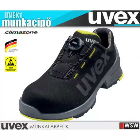 Uvex UVEX1 YELLOW S2 BOA önbefűzős technikai munkacipő - munkabakancs
