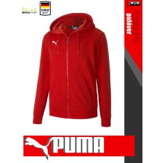 Puma TEAMGOAL RED kapucnis zippzáros pulóver - ruházat