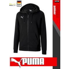 Puma TEAMGOAL BLACK kapucnis zippzáros pulóver - ruházat