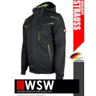 .Engelbert Strauss MOTION 2020 BLACKGREEN technikai bélelt softshell kabát