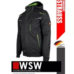   .Engelbert Strauss MOTION 2020 BLACKGREEN technikai bélelt softshell kabát