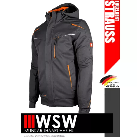 .Engelbert Strauss MOTION 2020 ANTHRACITEORANGE technikai bélelt softshell kabát