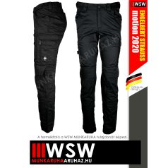   .Engelbert Strauss MOTION TEN BLACK technikai erősített prémium deréknadrág