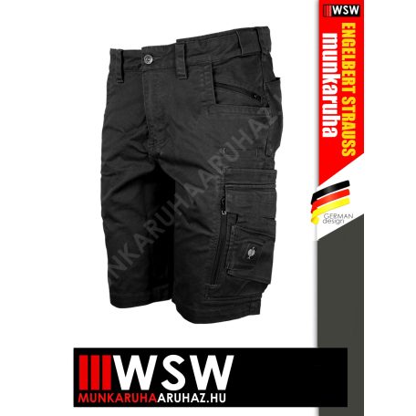 .Engelbert Strauss MOTION TEN BLACK technikai prémium rövidnadrág - munkaruha