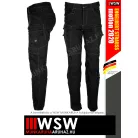 .Engelbert Strauss VINTAGE BLACK cordura stretch technikai sokzsebes deréknadrág - munkaruha