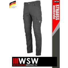   .Engelbert Strauss VINTAGE PEWTER cordura stretch technikai sokzsebes deréknadrág - munkaruha
