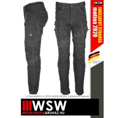   .Engelbert Strauss VINTAGE PEWTER cordura stretch technikai sokzsebes deréknadrág - munkaruha
