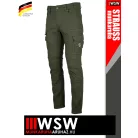 .Engelbert Strauss VINTAGE DISGUISEGREEN cordura stretch technikai sokzsebes deréknadrág - munkaruha