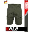 .Engelbert Strauss VINTAGE DISGUISE GREEN cordura stretch technikai sokzsebes rövidnadrág - munkaruha