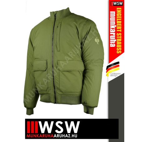 .Engelbert Strauss ICONIC GREEN szélálló bélelt technikai kabát - munkaruha