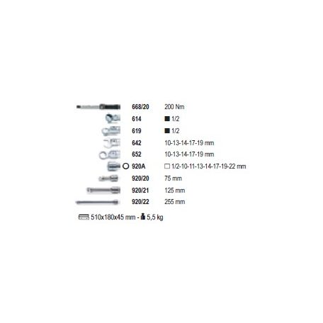 668_20-es nyomatékkulcs tartozékkal fémdobozban_671_C20