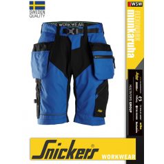 Snickers FLEXIWORK BLACK technikai stretch lengőzsebes rövidnadrág - munkaruha