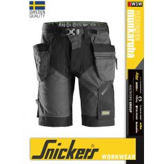   Snickers FLEXIWORK STEELGREY technikai stretch lengőzsebes rövidnadrág - munkaruha