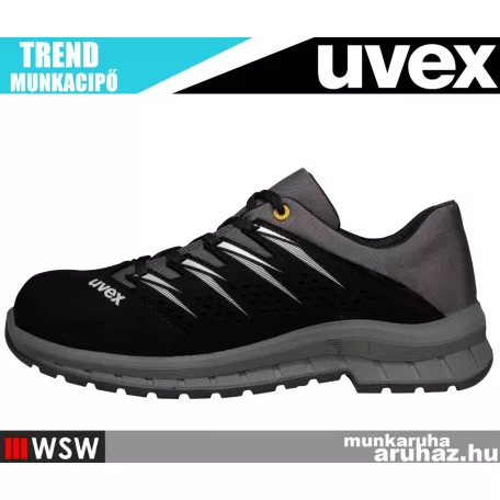 Uvex TREND BLACK S1 technikai munkacipő - munkabakancs