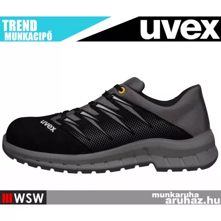 Uvex TREND BLACK S2 technikai munkacipő - munkabakancs